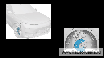 Пылезащитный щиток правый передний